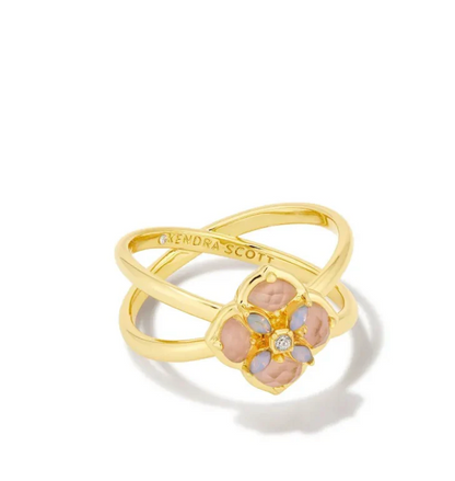 DIRA STONE DOUBLE BAND RING