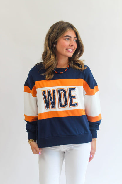 AU Wide Stripe Millie Sweatshirt