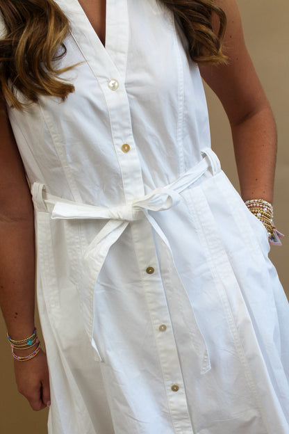 Charlotte White Shirt Dress