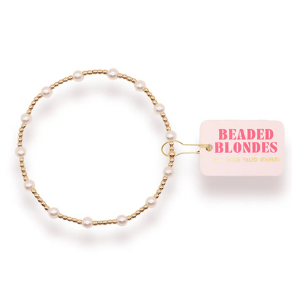 Gold Pearl Bracelet