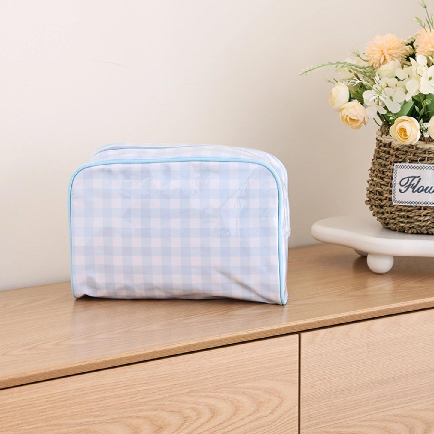PVC Clear Coat Cosmetic Bag Make up Case
