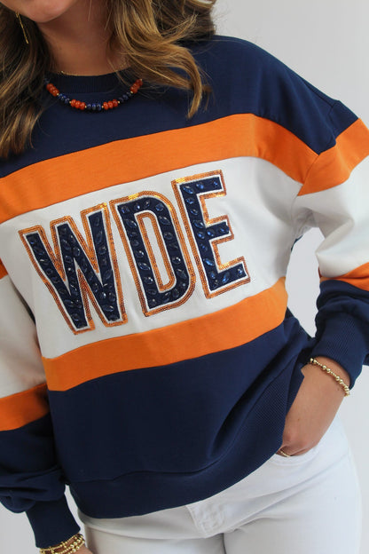 AU Wide Stripe Millie Sweatshirt