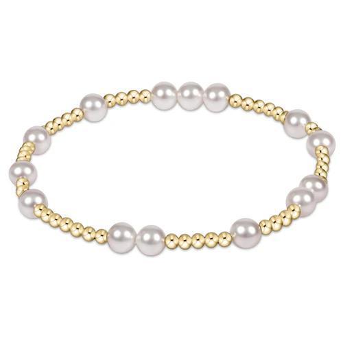 Hope Unwritten 6mm Bead Bracelet - Gold