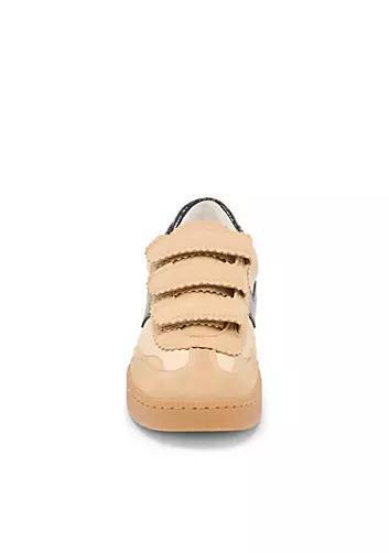 Notice Velcro Tan Multi Suede
