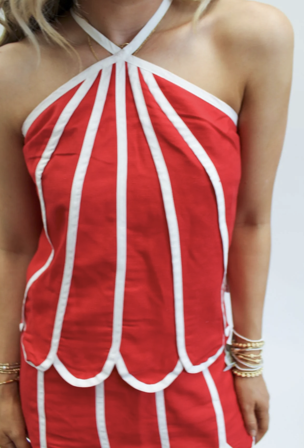Americana Threads Scalloped Set