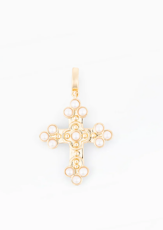 Pearl Cross Sophie Charm