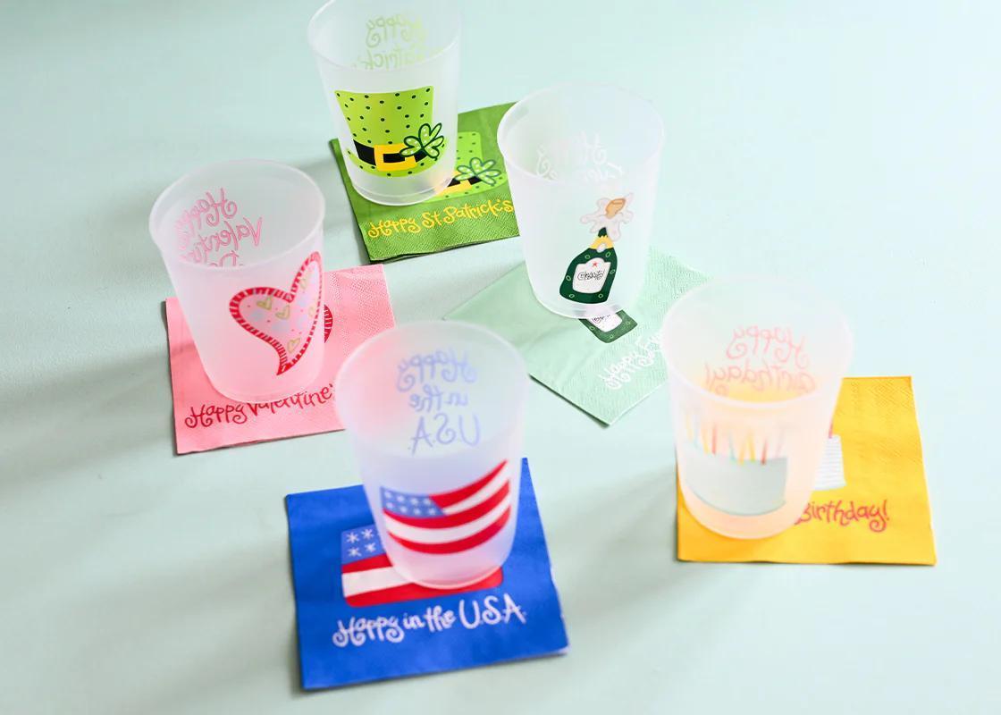 Flag Cocktail Napkins Set of 20