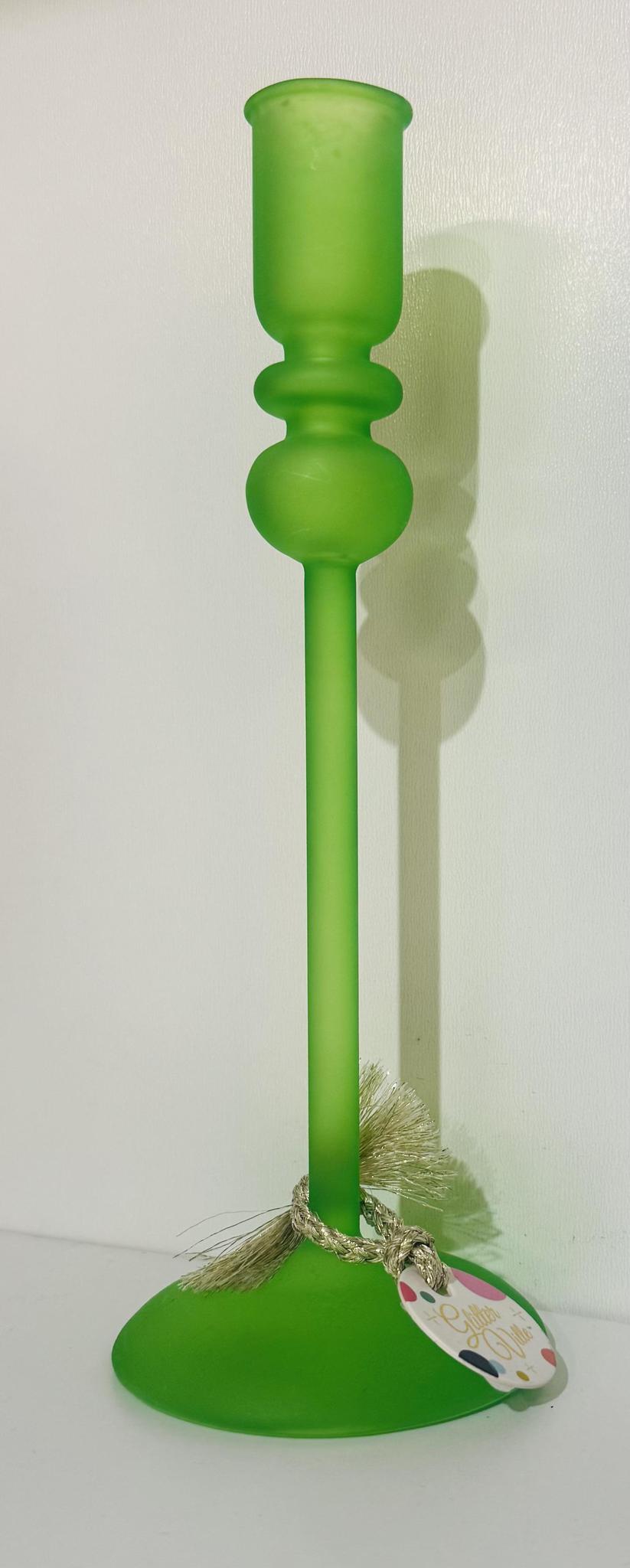 Frosted Taper Candle Holders