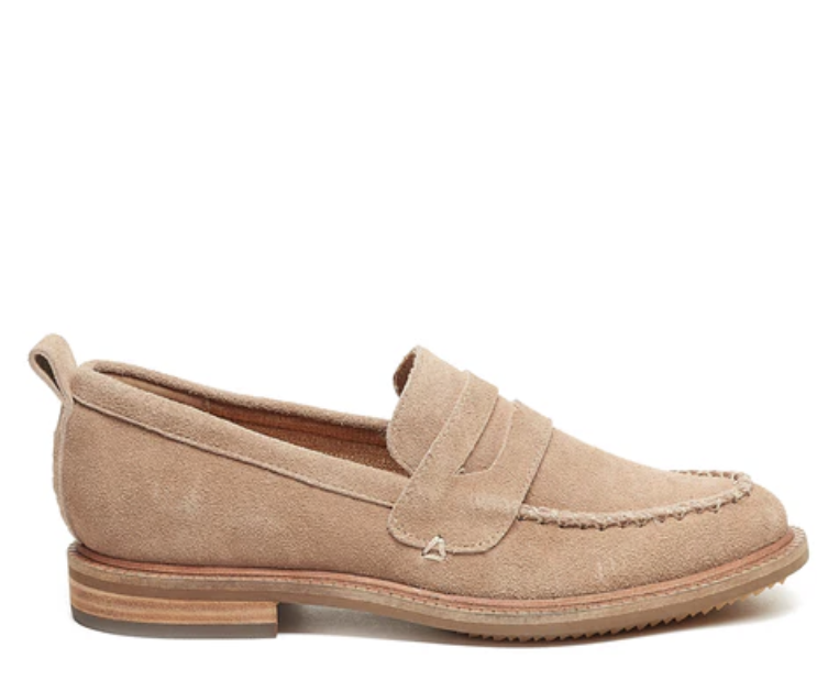 Lens Almond Suede Loafers