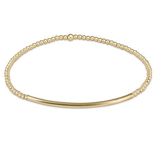 Classic Gold 2mm Bead Bracelet - Bliss Bar Gold