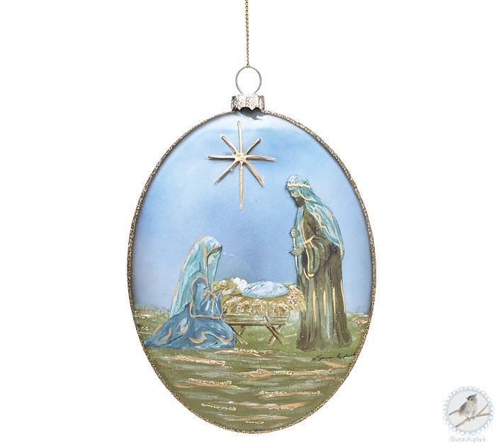 Star Above Holy Family Ornament