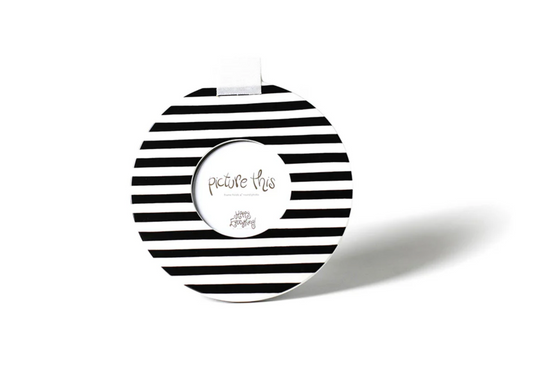 Black Medium Stripe Mini 8.5 Round Frame