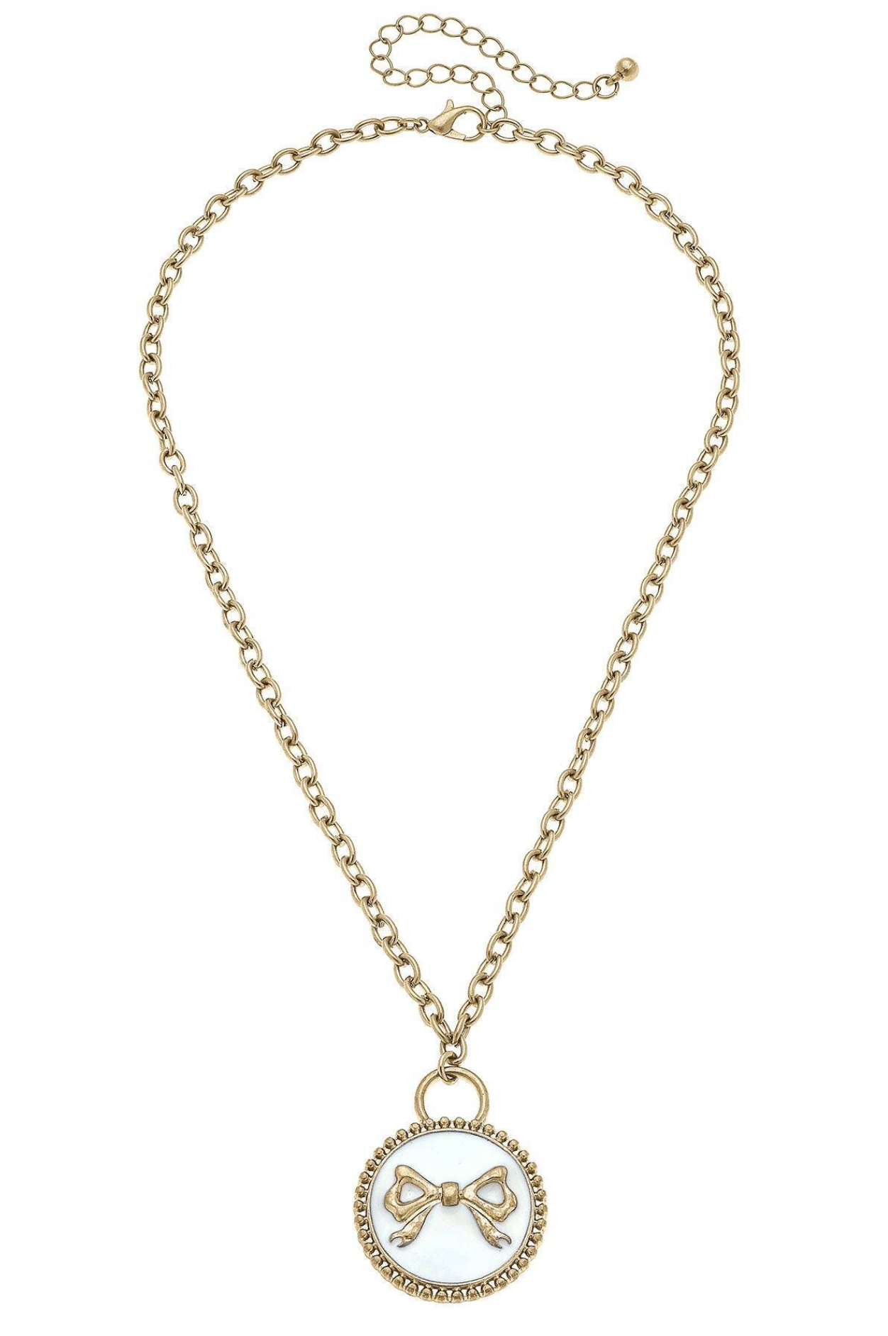 Blakeley Enamel Bow Necklace