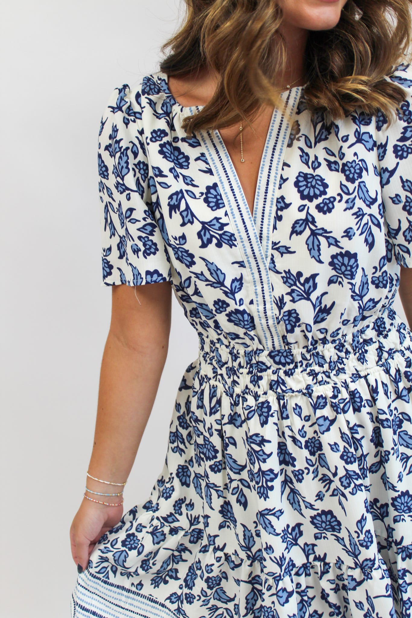 Tracey Mini Dress - Ivy Script Navy