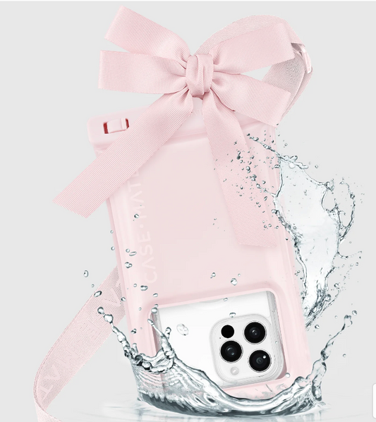 Ballet Pink Bow Waterproof Floating Phone Case