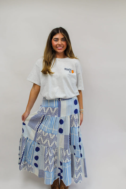 Anastasia Mix Maxi Skirt