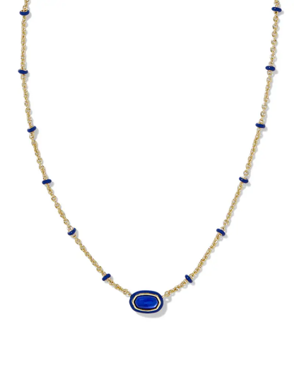 Mini Elisa Enamel Pendant Necklace