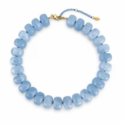 Chunky Resin & Natural Stone Bead Necklace
