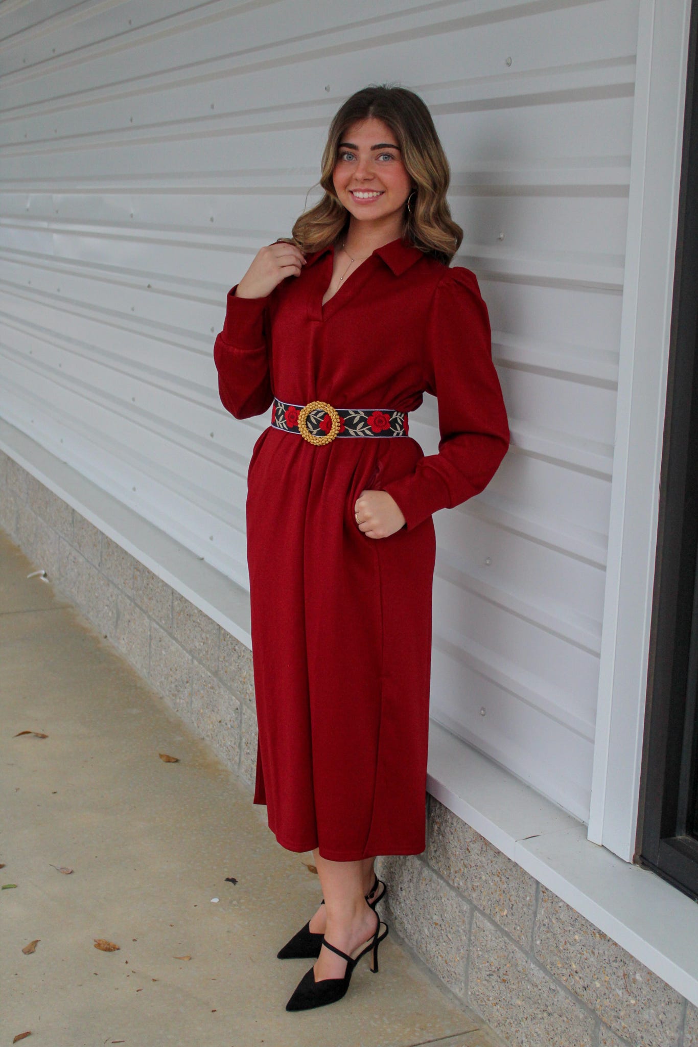 Sweet Talk Wine Dress