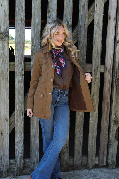 Hayes Safari Jacket- Tan