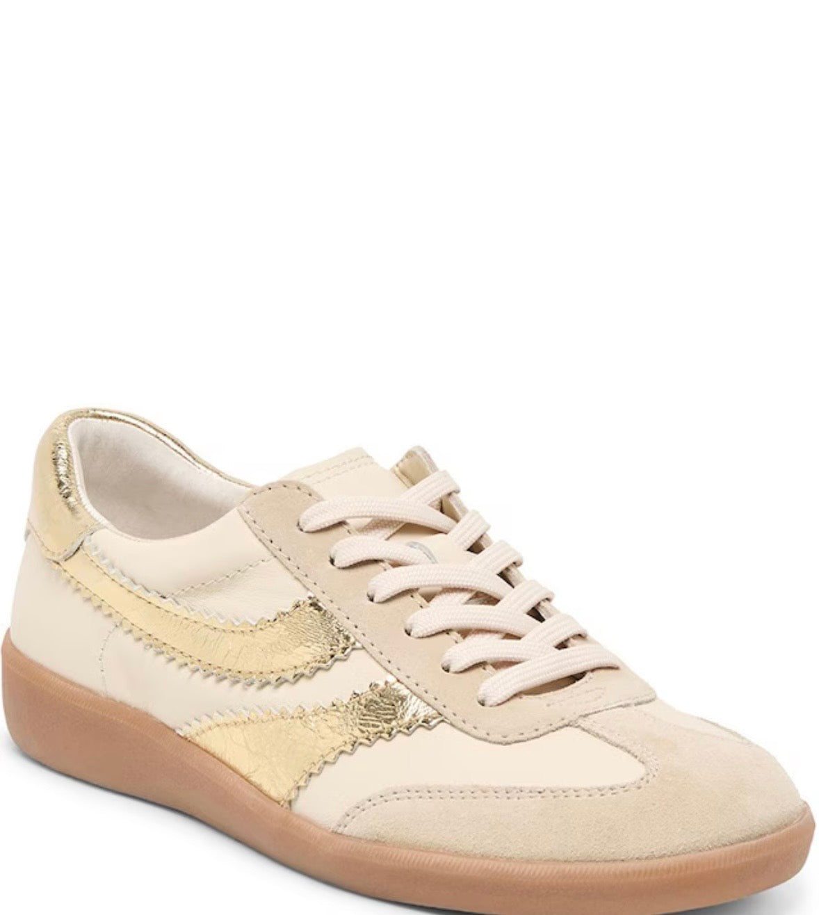 Merit White/Gold Leather