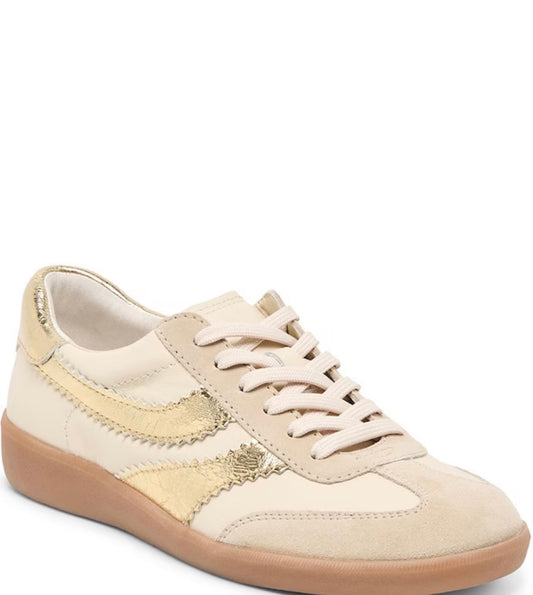 Merit White/Gold Leather