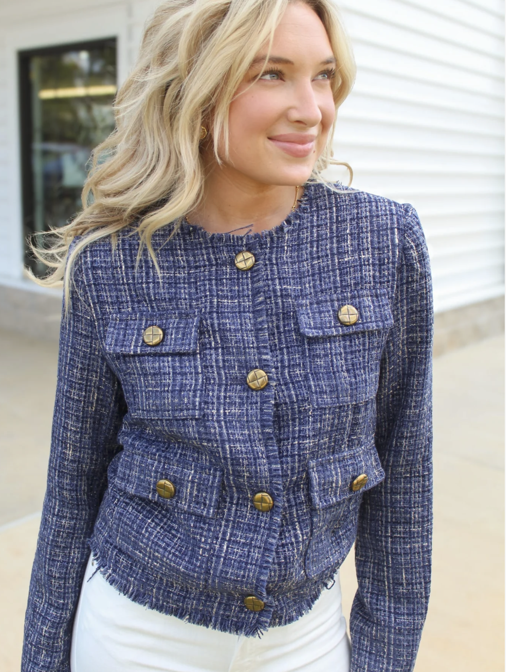 Birdie Tweed Cropped Jacket