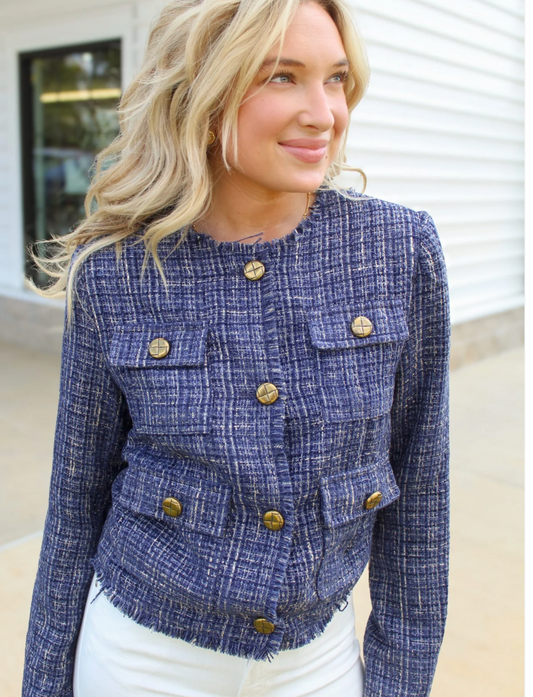 Birdie Tweed Cropped Jacket