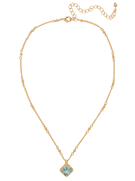 Cushion Cut Pendant Necklace
