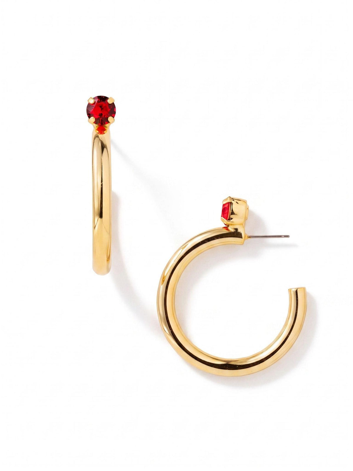 Keeley Studded Hoop Earrings