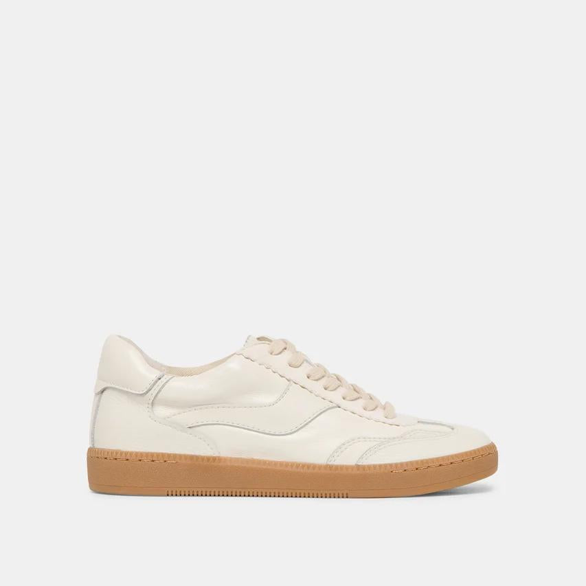 Dolce Vita Notice White Leather Sneakers