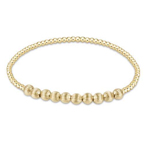 Dignity Beaded Bliss 2mm Bead Bracelet - 4mm Gold