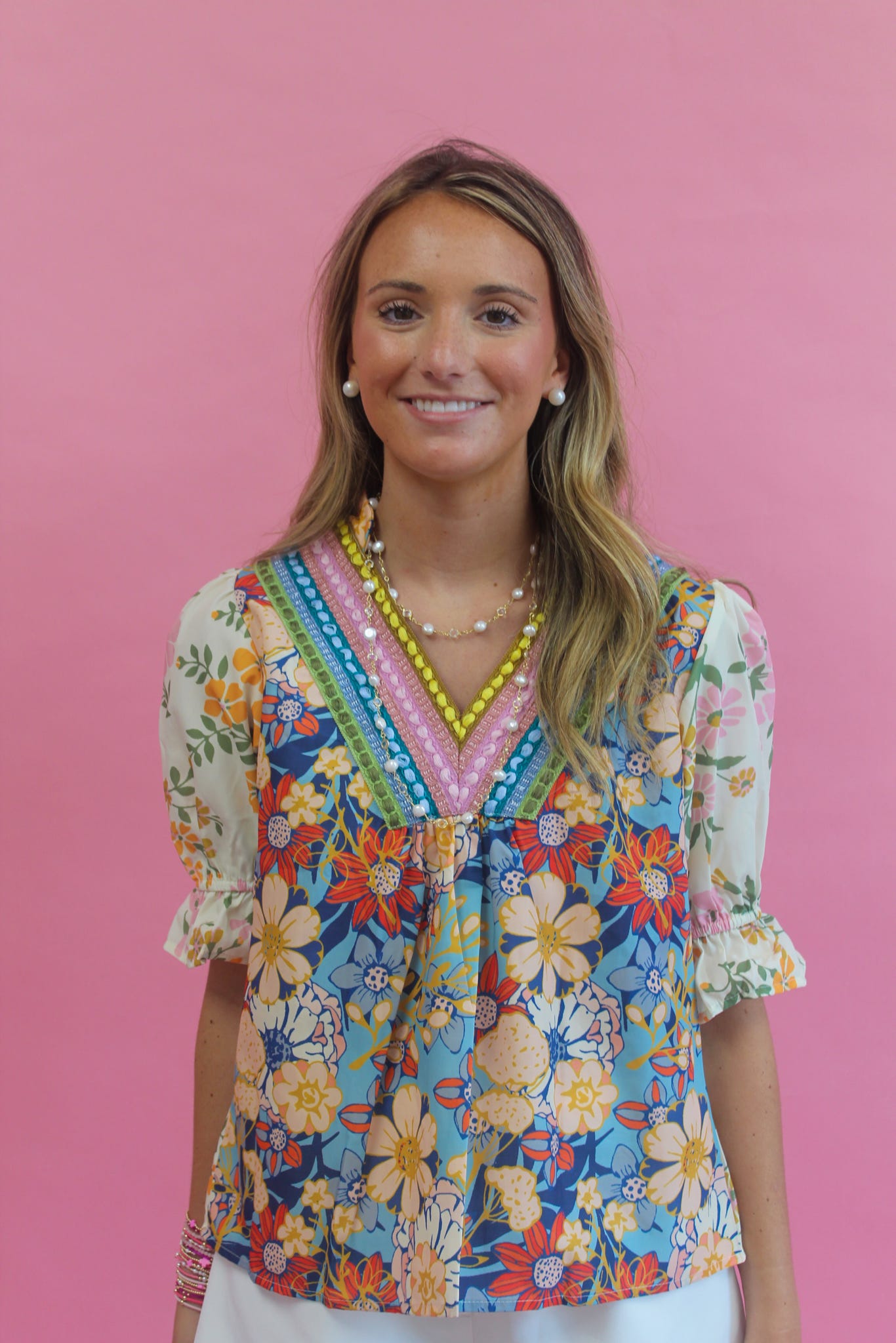 Sunlit Wildflowers Top