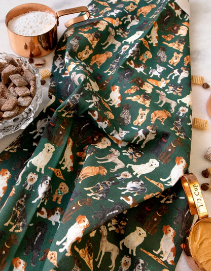 Furry Friends Dogs Kitchen Towel