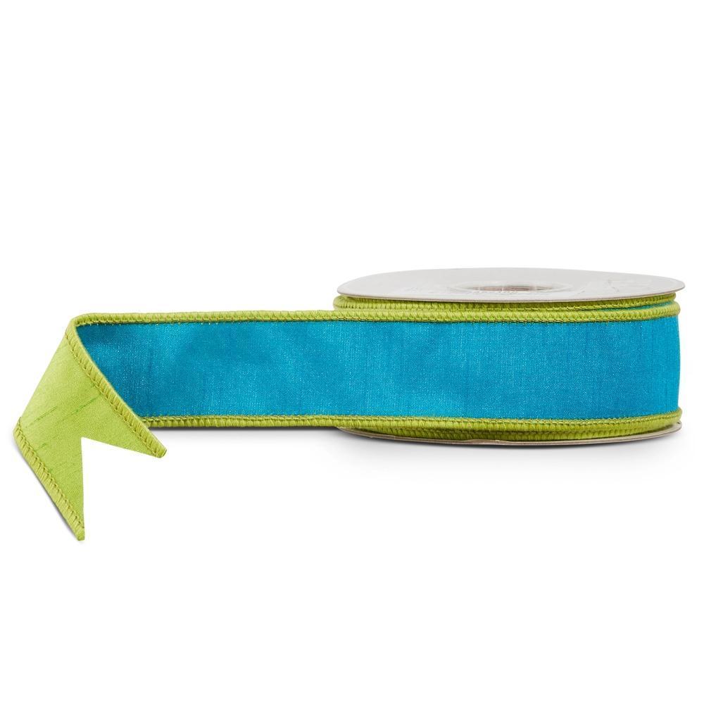 Blue and Green Wired Ribbon