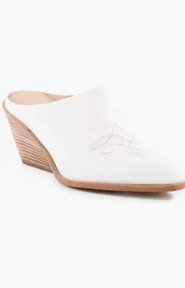 Spirit Leather Mule - White