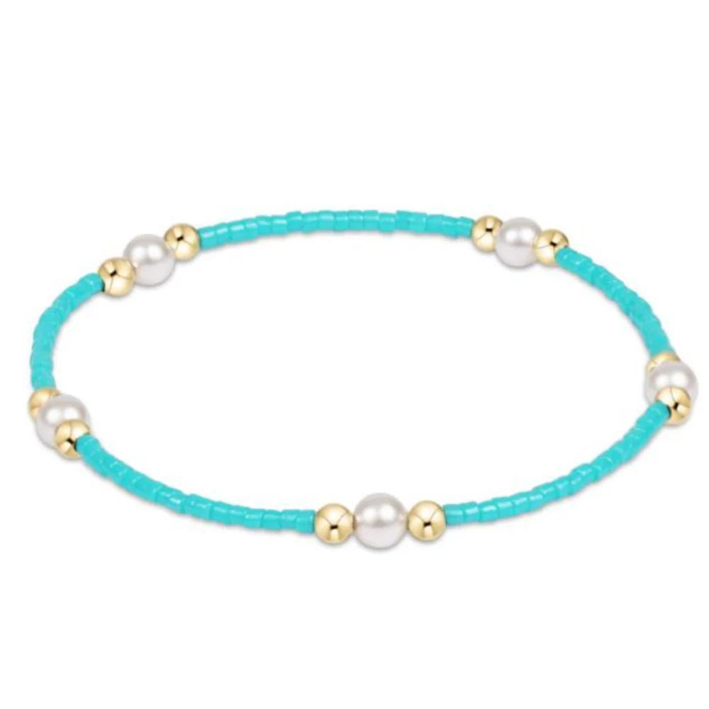 Hope Purpose Pearl Bracelet- Turquoise