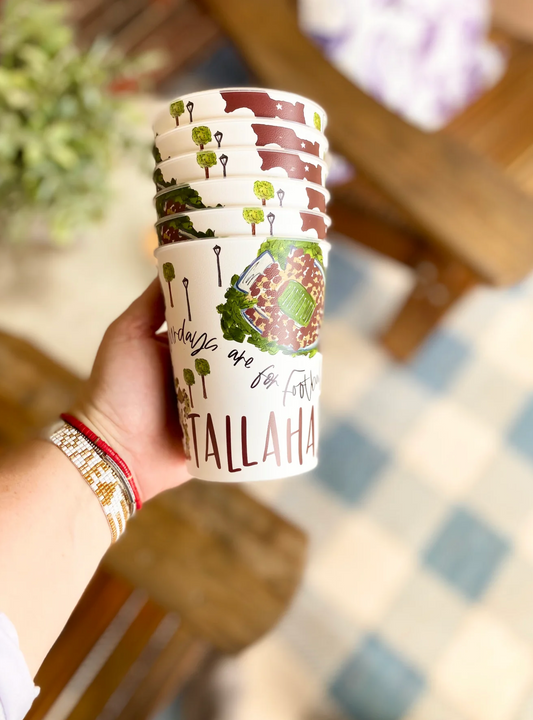 Reusable College Town Cup - Set of 6