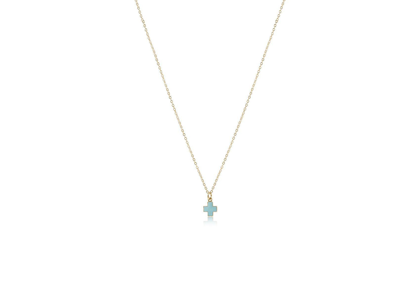 16" Signature Cross Charm Necklace