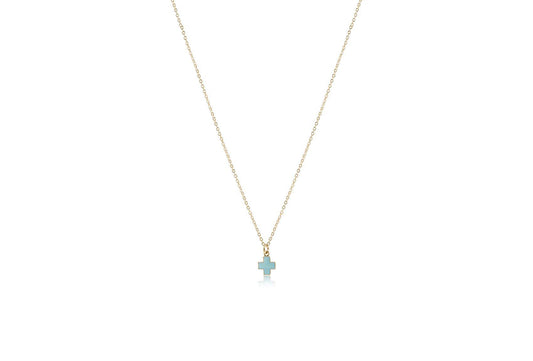 16" Signature Cross Charm Necklace