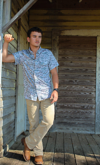 Performance Western Shirt - Classic Deer Camo