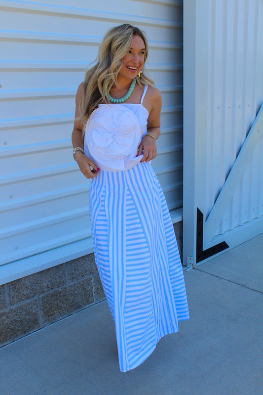 Skylar Stripe Maxi Skirt