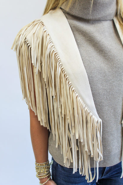 Fallyn Fringe Suede Collar
