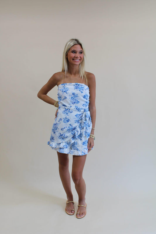 Bella Blue Mini Dress