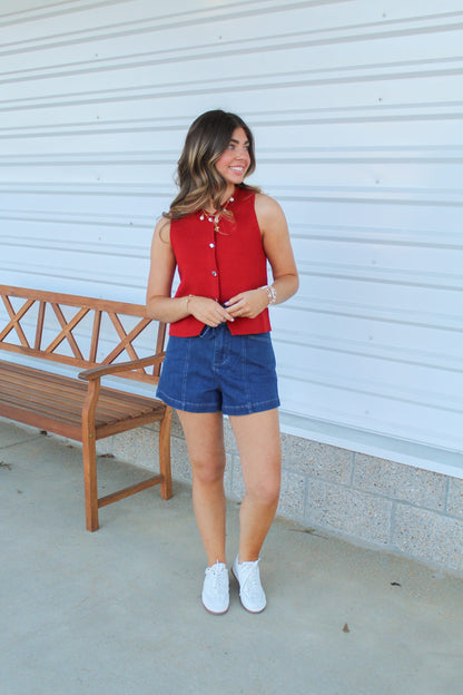 Boss Babe Button Vest