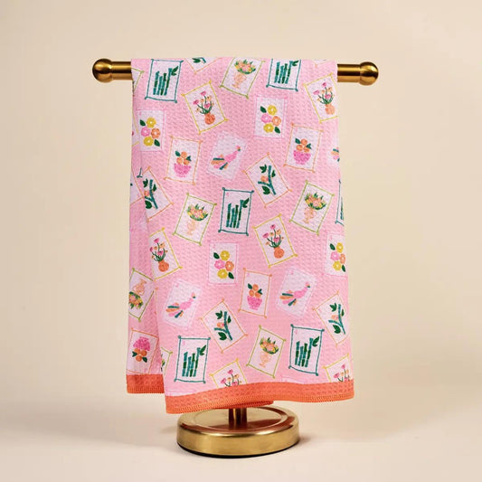 It's Mahj Time Waffle Tea Towel