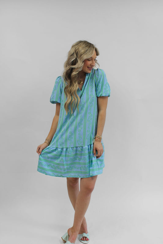 Nancy Garden Lace Dress in Green