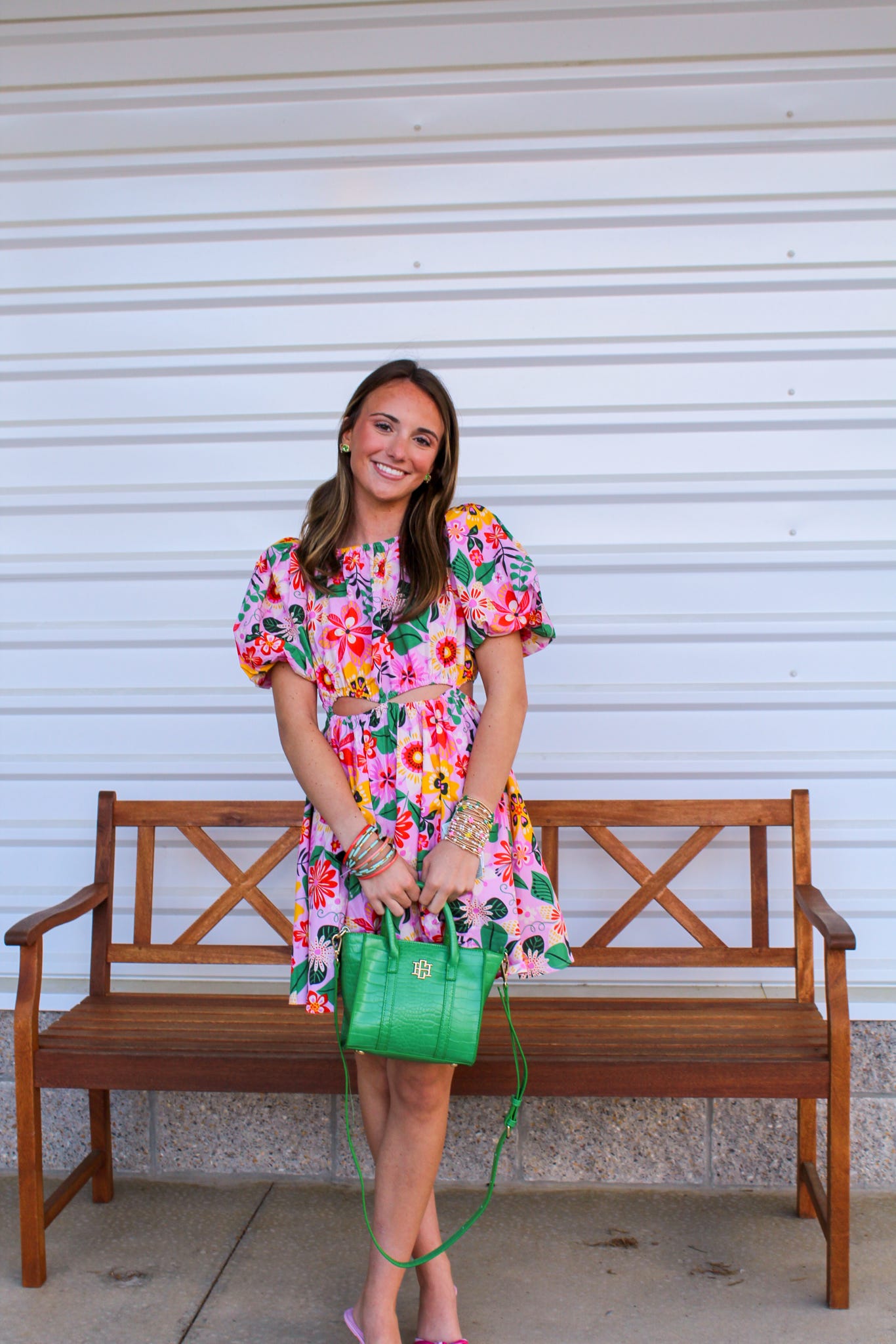 Annie Floral Pop Mini Dress