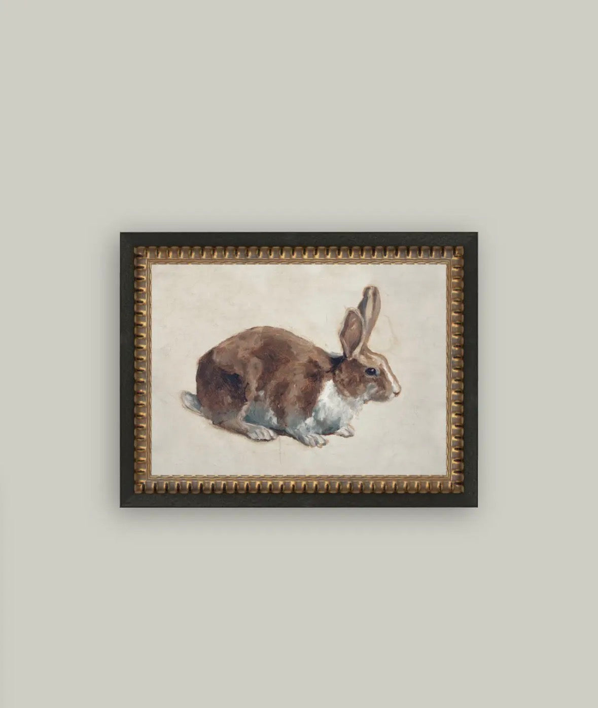 Rabbit Framed Antique Art