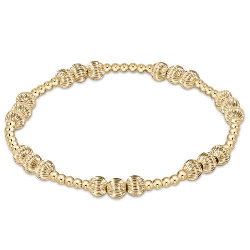 enewton Extends - Dignity Joy Pattern 5mm Bead Bracelet - Gold